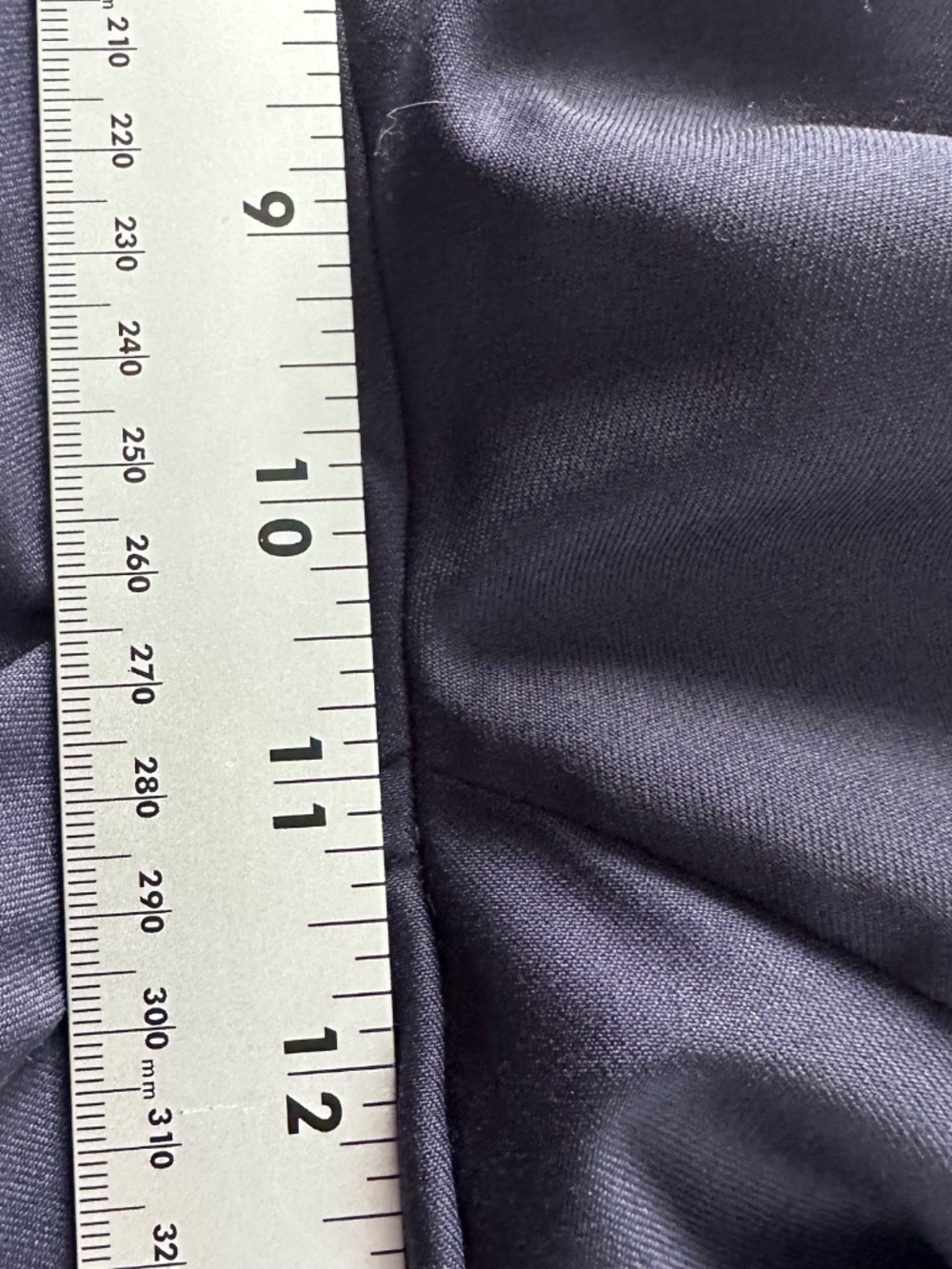 Brooks Brothers 1818 Mens Blue Wool Reda Dress Pants Slim Fit 34x32 *Altered* - Picture 9 of 11
